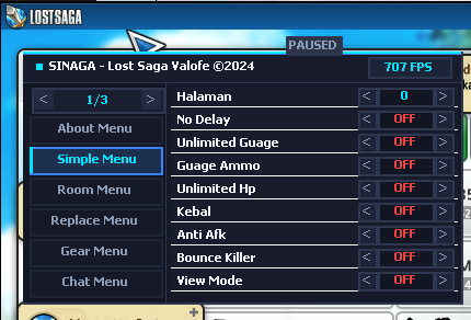 Lost Saga D3D Menu Preview